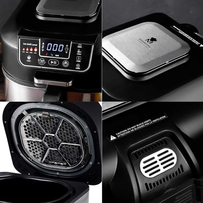 Бездимен грил MasterPro, Фритюрник с горещ въздух Air Fryer,5.6л 1760W