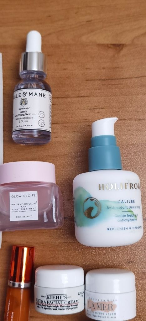 Козметика за лице Shiseido, Sisley, La mer, Glow recipe, Kiehl's