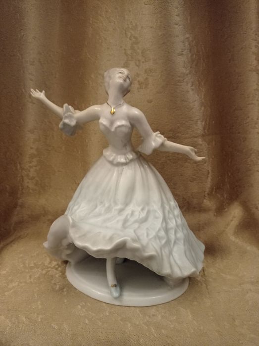 Balerină, bibelou vintage, varianta mare - 24 de cm