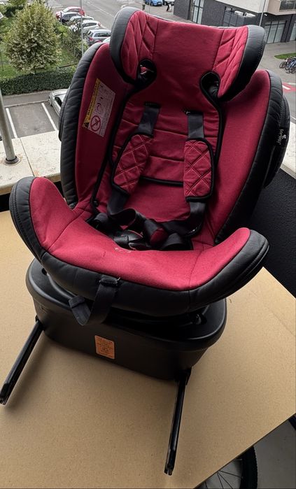 Scaun auto SPS ISOFIX Lorelli Aviator, 0-36 Kg, rot 360, Negru/Rosu