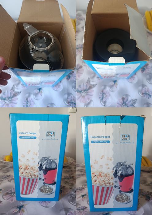 Aparat de făcut popcorn Star-Light PM-1200R, 1200W, roșu