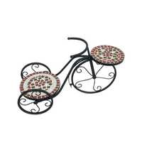 Цветарник от камък и стомана "Велосипед"