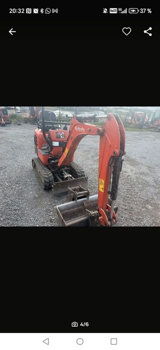 Miniexcavator kubota an 2017 1320 ore