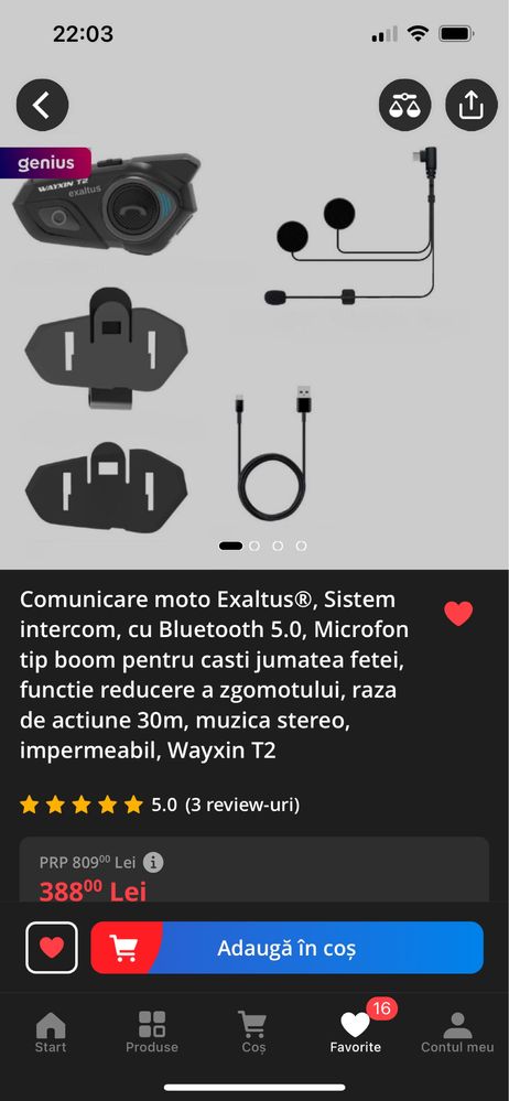 Intercom moto waxyn