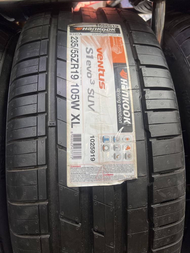 Автошины 235/55 R 19 Hankook