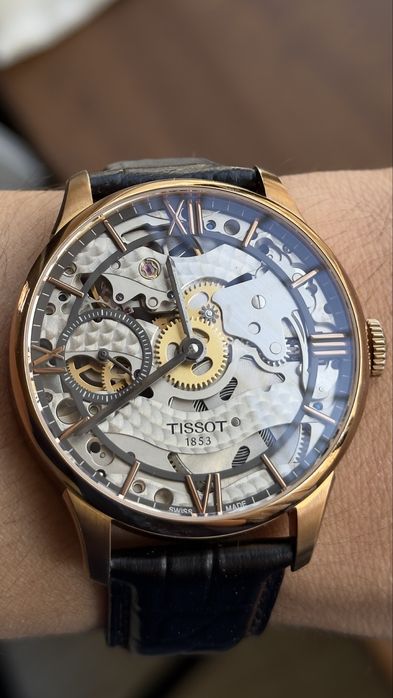 Tissot Chemin Des Tourelles Squelette 42 мм швейцарские оригинал