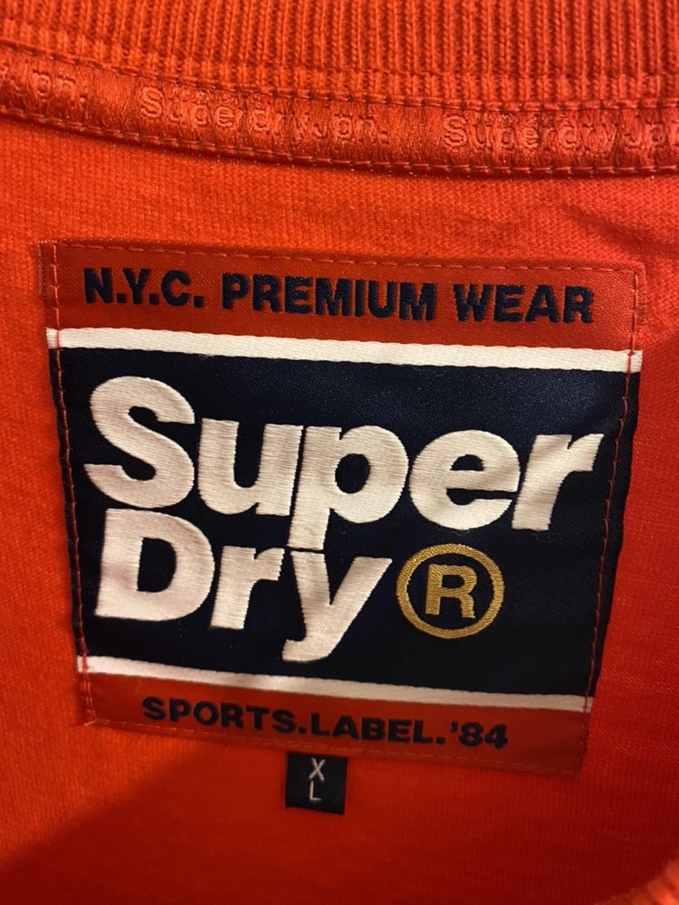 Tricou SUPERDRY rosu nou cu eticheta