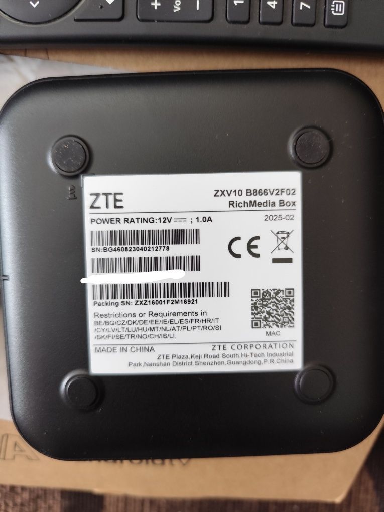 A1 Android TV BOX ZTE ZXV10 B866V2F02 2GB/32GB Android 14