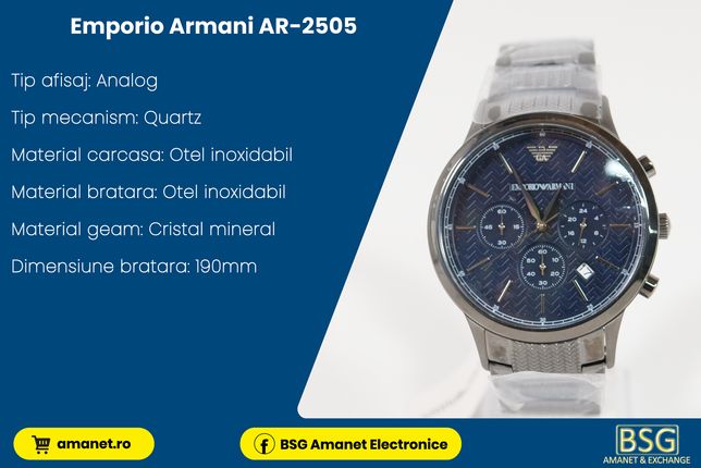 Ceas Emporio armani AR-2505 - BSG Amanet & Exchange