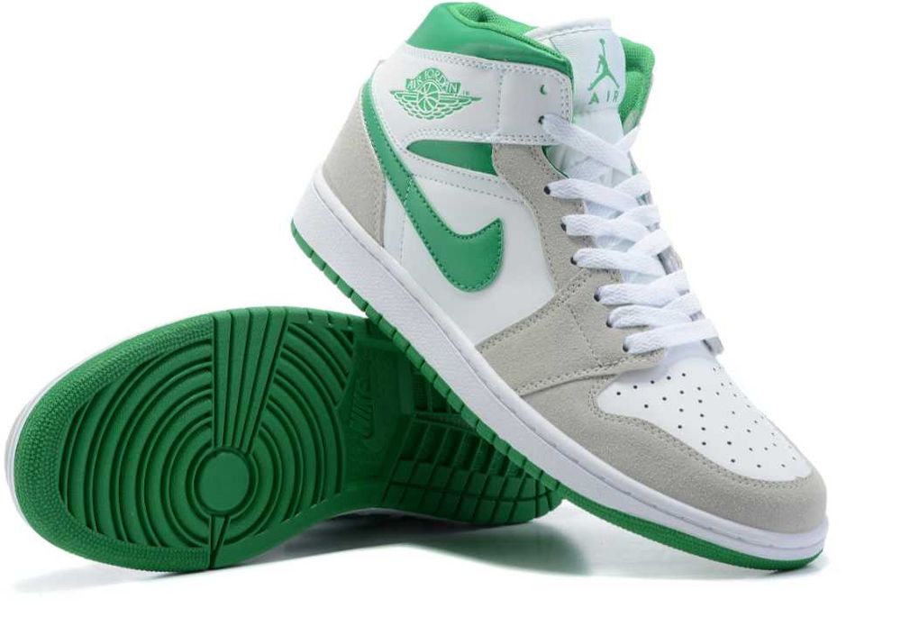 Jordan 1 Mid Grey Green