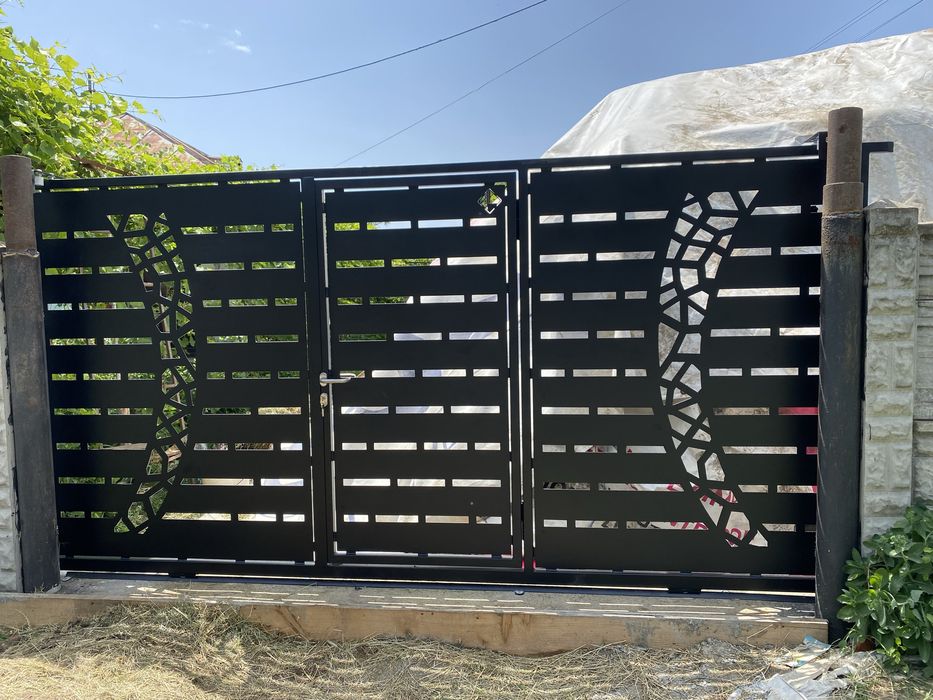 Porti Metalice Automate Fier Vopsire Electrostatică Gard Balustradă