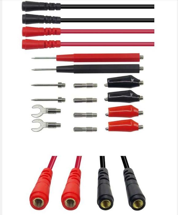 Set cabluri clesti crocodil sonde multimetru 16 accesorii