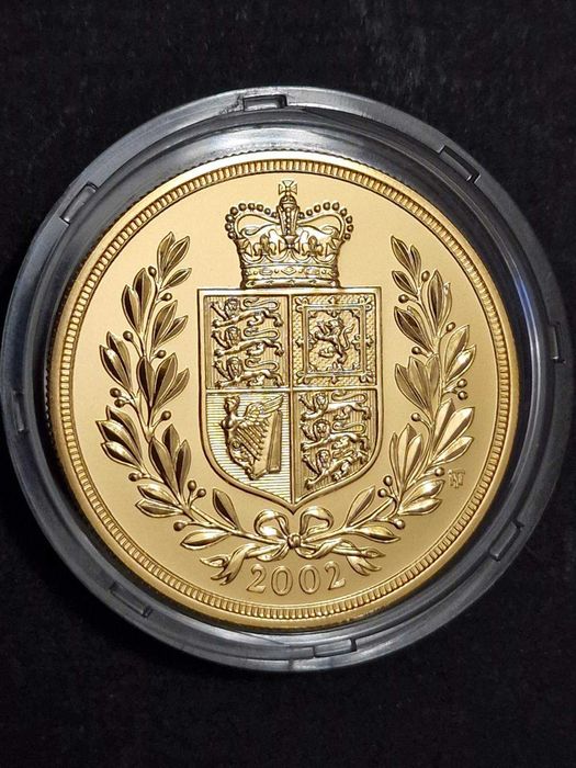 Златна Монета Петорен Британски Суверен 2005 и 2002, 1 и 1/2 суверен