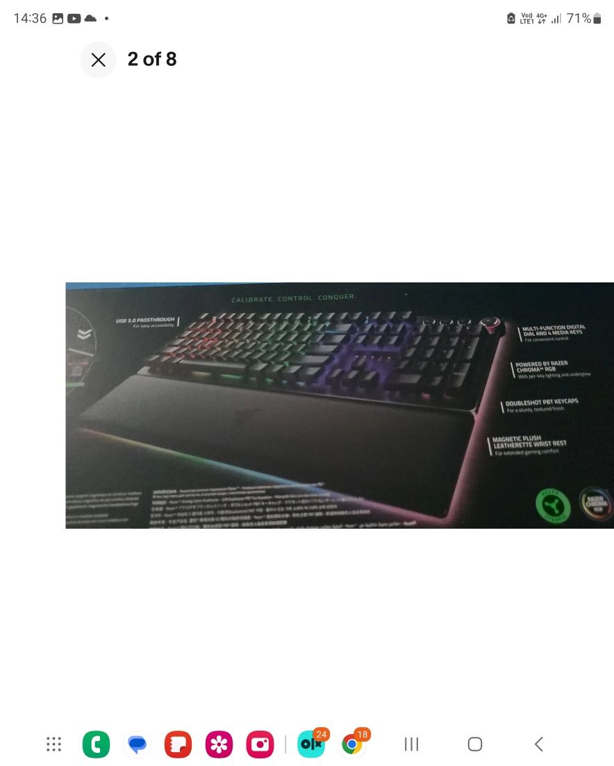 ТОП Геймърска клавиатура в света Razer Huntsman V2 Analogue/TKL/ Нова