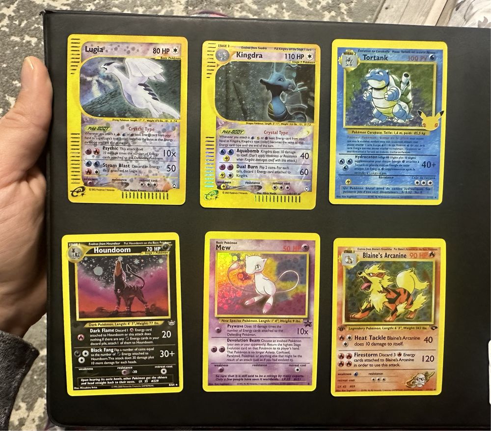 Set carti pokemon din primele editii(99-2000)