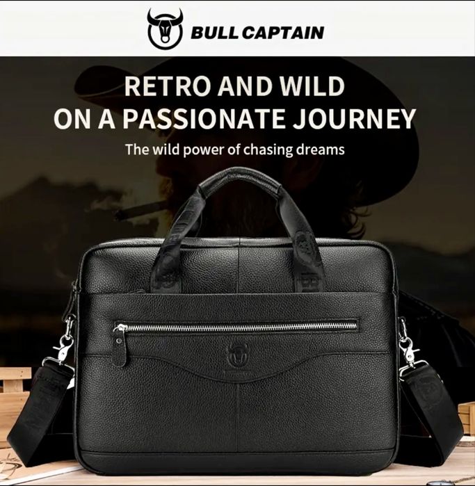 Мъжка бизнес чанта/Универсално-Елегантно куфарче за лаптоп -7%Промоция