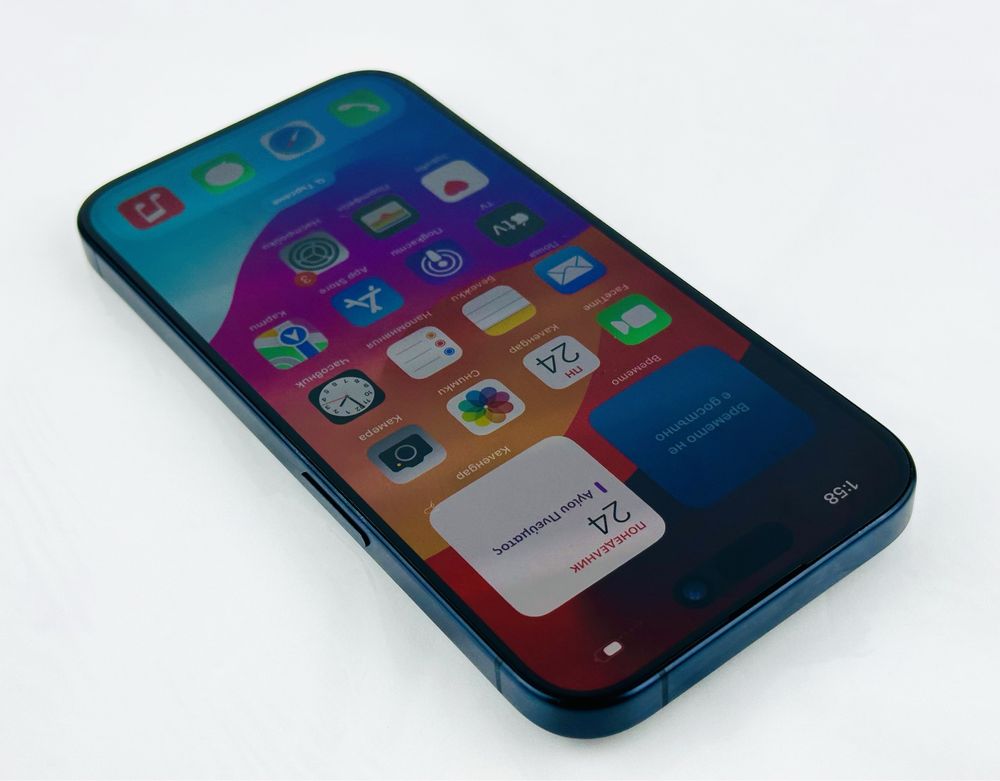 Apple iPhone 15 Pro Max 256GB Blue Titanium Перфектен! Гаранция!