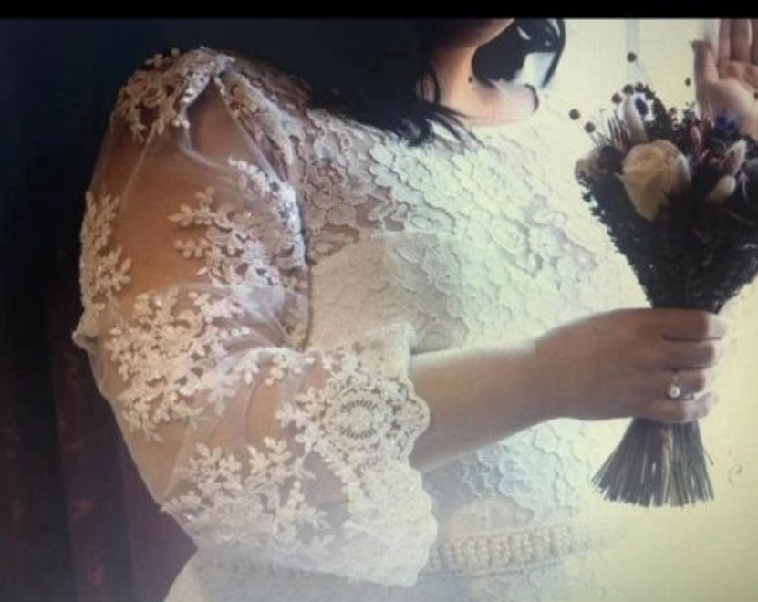 Rochie mireasa elegantă XL-XXL dantela