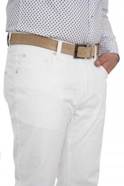 Pantaloni barbati, regular fit, alb, Centini, W33, W34