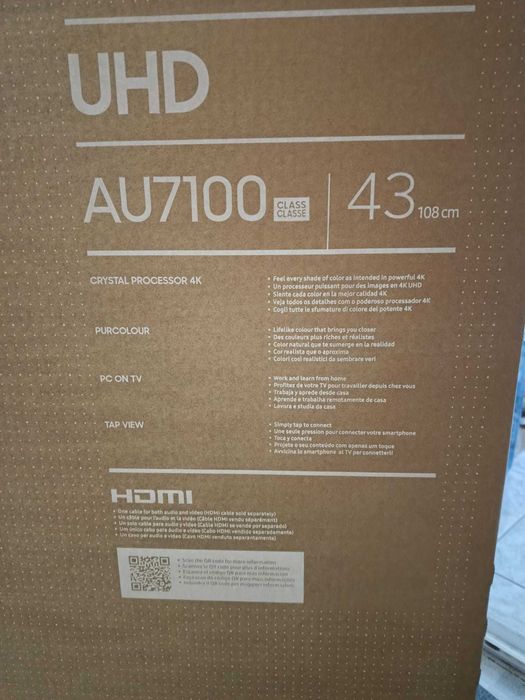 Televizor Smart Samsung AU7100 4K HDR10 Pur Color 108 cm pentru piese