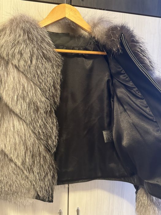 Blana naturala vulpe argintie