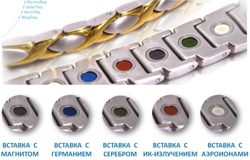 Магнитна гривна за високо кръвно налягане Vision 23 карата злато