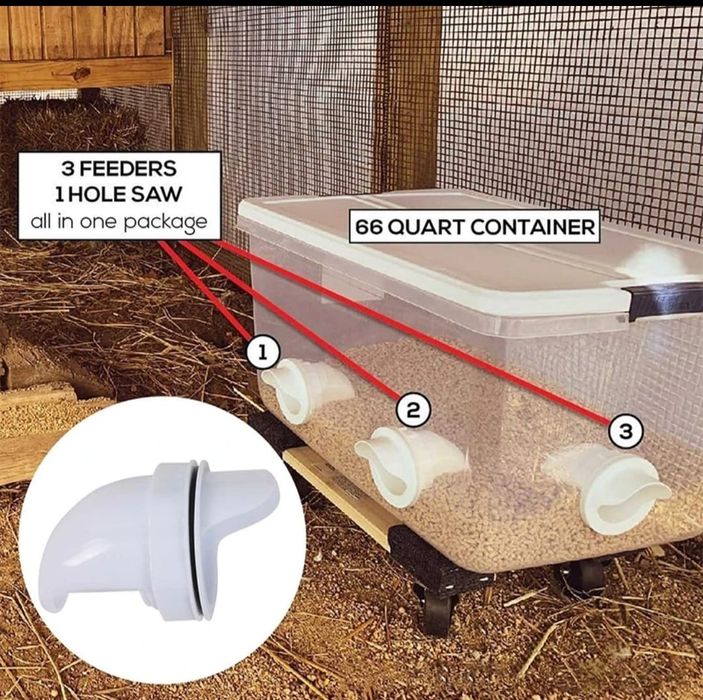 Кормушка для птицы на емкость 1 шт