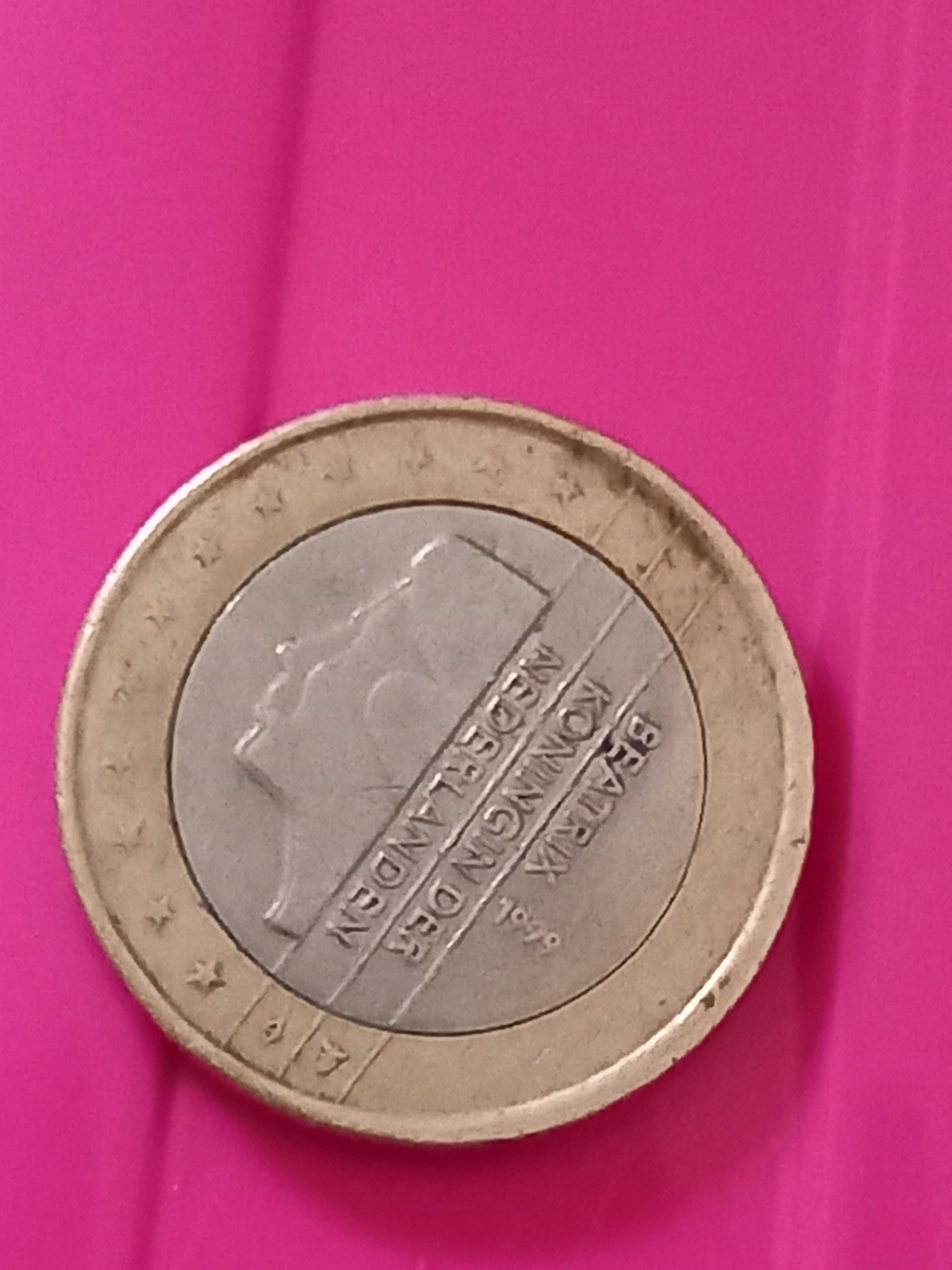 1 евро монета от 1999гБеатрис Нидерландия