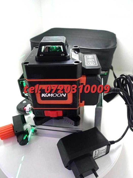 Nivela Laser Noua 16 Linii 4d Verde Afisaj Digital