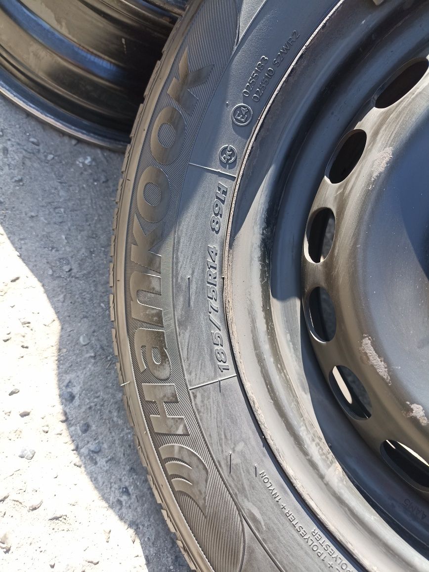 Диски на кобальт R 14 с шинами 185/75/14 Hankook