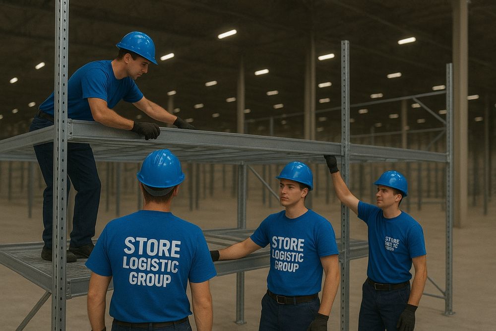 Montaj rafturi metalice noi și sh