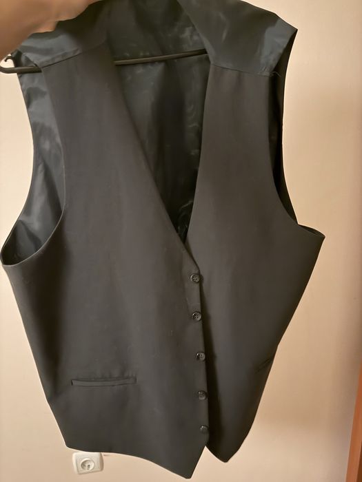 Тъмно зелен мъжки костюм от 3 части Daniel Gianni L-XL