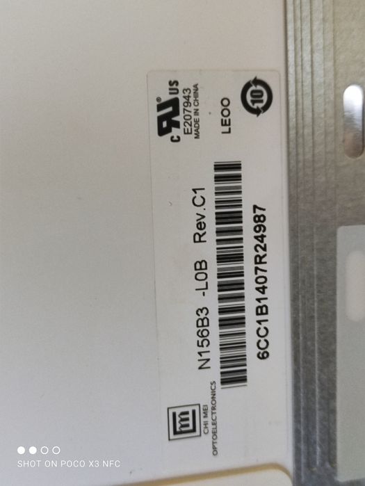 Display 15,6 LCD 30pini - N156B3-L0B Rev.C1 - Asus K52 A52 X52