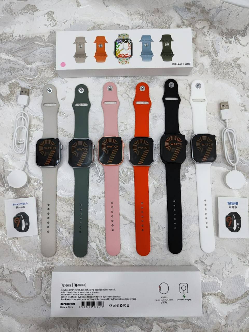 БЕПУЛ Доставка, Чиройли ва Сифатли Смарт соат Pro 9 Watch, Смарт часы