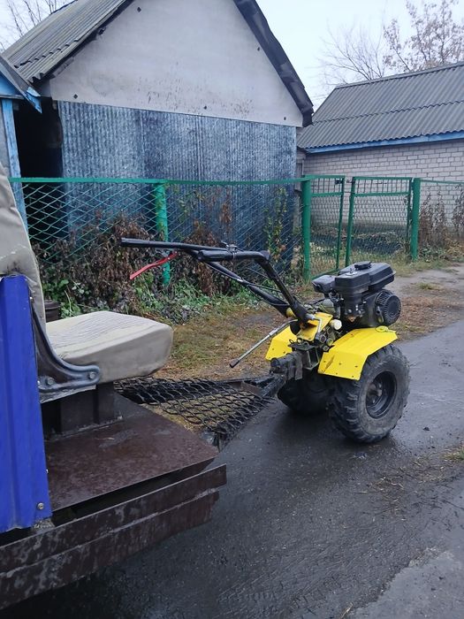 Мотоблок с прицепом