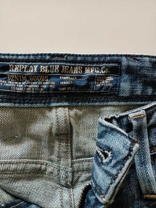 REPLAY Anbass, blugi barbati W32 L30, talie 44cm