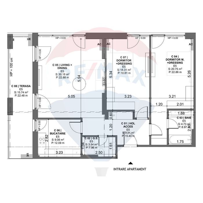 Vanzare  Apartament Cu 3 Camere