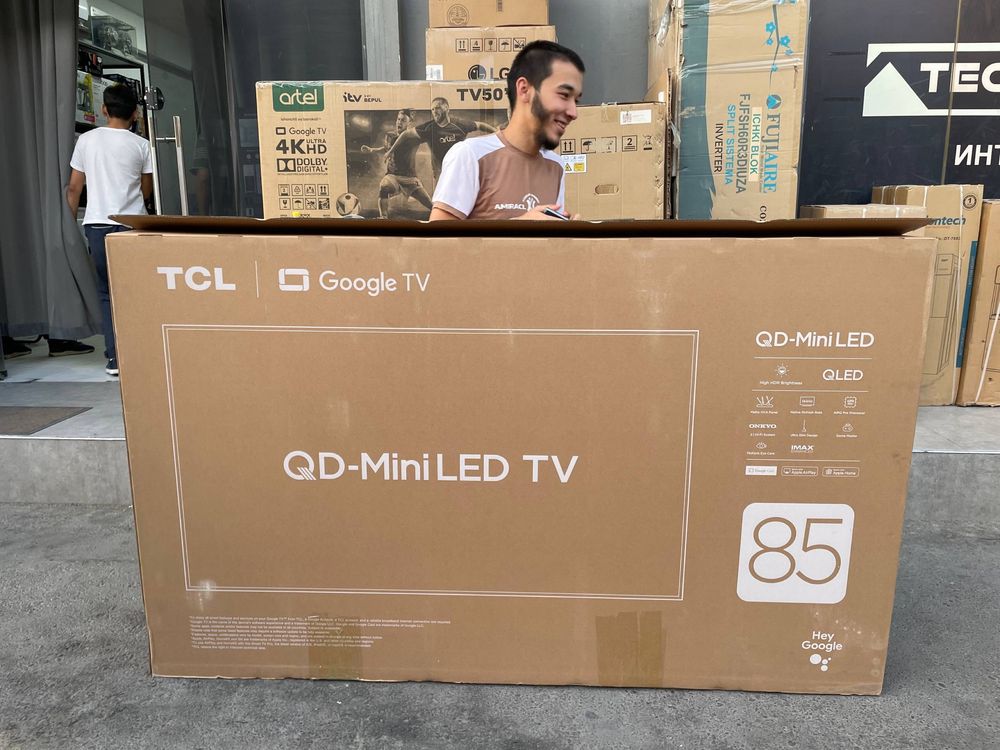 Телевизор TCL 4K HDR, Dolby ATMOS, все размеры есть с низкой ценой