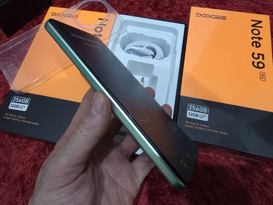 -Doogee Note 59Pro, Nou, 128Gb, 8Ram+24 Verde, 0 cicluri incarcare, ne