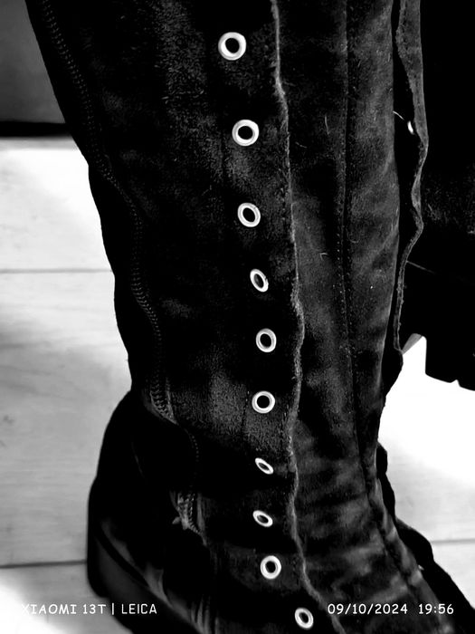 Cizme din piele naturala 100%, pana la genunchi