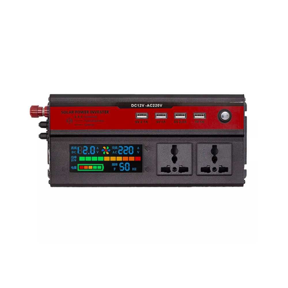 Преобразувател за ток/инвертор, от 12V на 220V, 1000W