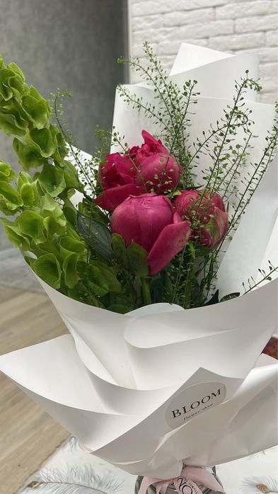 Пиона. Цветы. букет свежий