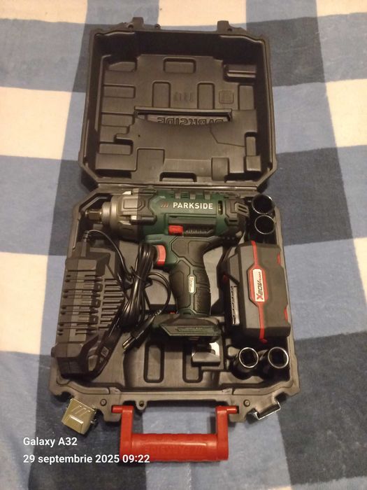 Autofiletanta  impact Parkside 20v  cu  acumulator 2ah+ incarcator