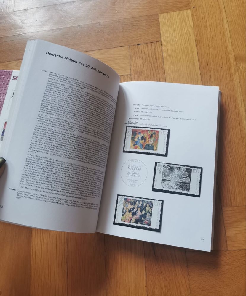 Пощенски марки Годишник 1988-92 и 93 г. на Германските федерални пощи