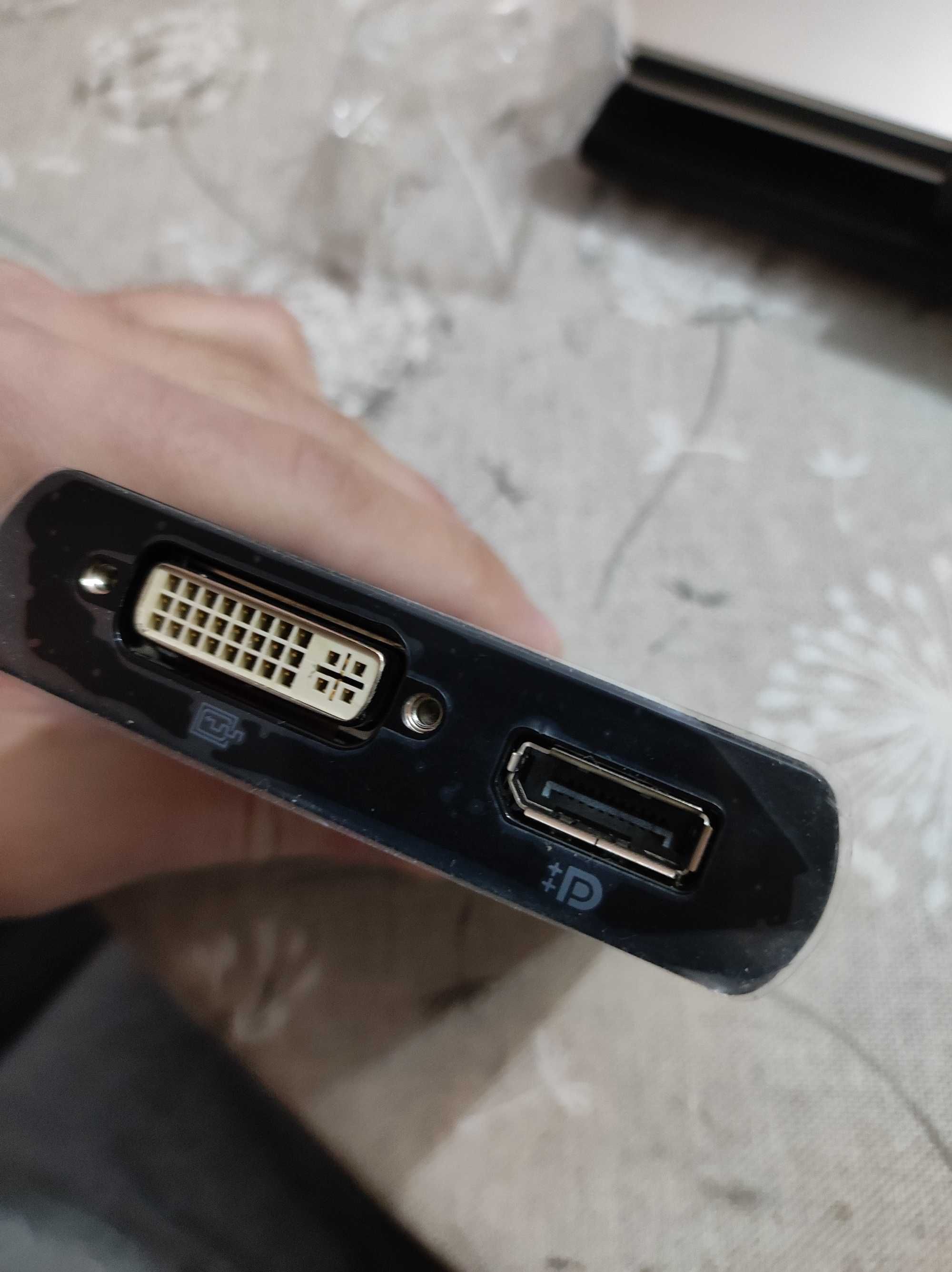 HP преходник VGA към USB порт адаптер + опция Display port - USB