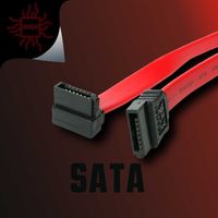 SATA кабель для SSD/HDD шлейф 90°