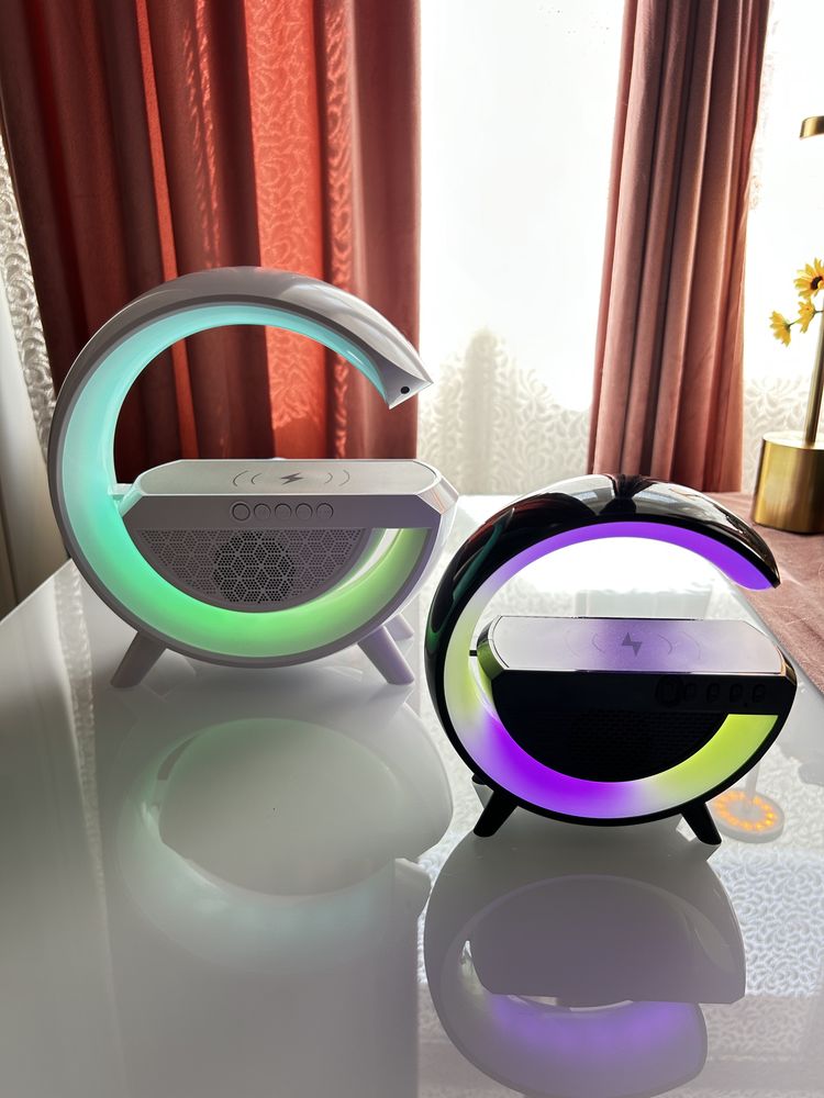 Incărcator wireless Boxă/Lampă 3in1