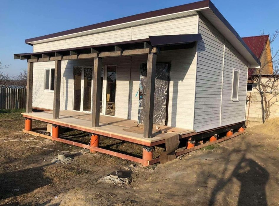 Vând Casa modulara7x7m din structura metalica