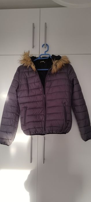 Geaca damă gri s/36 fermoar defect