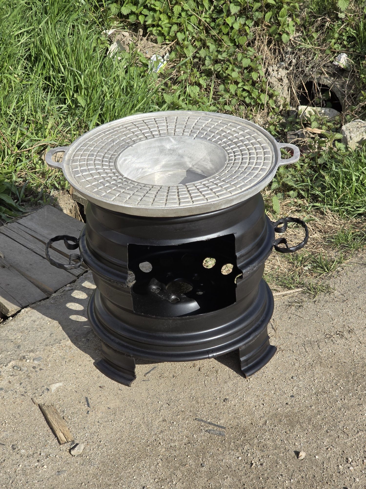 Ceaune  din fontă  7-11-16 L disc grill gratar